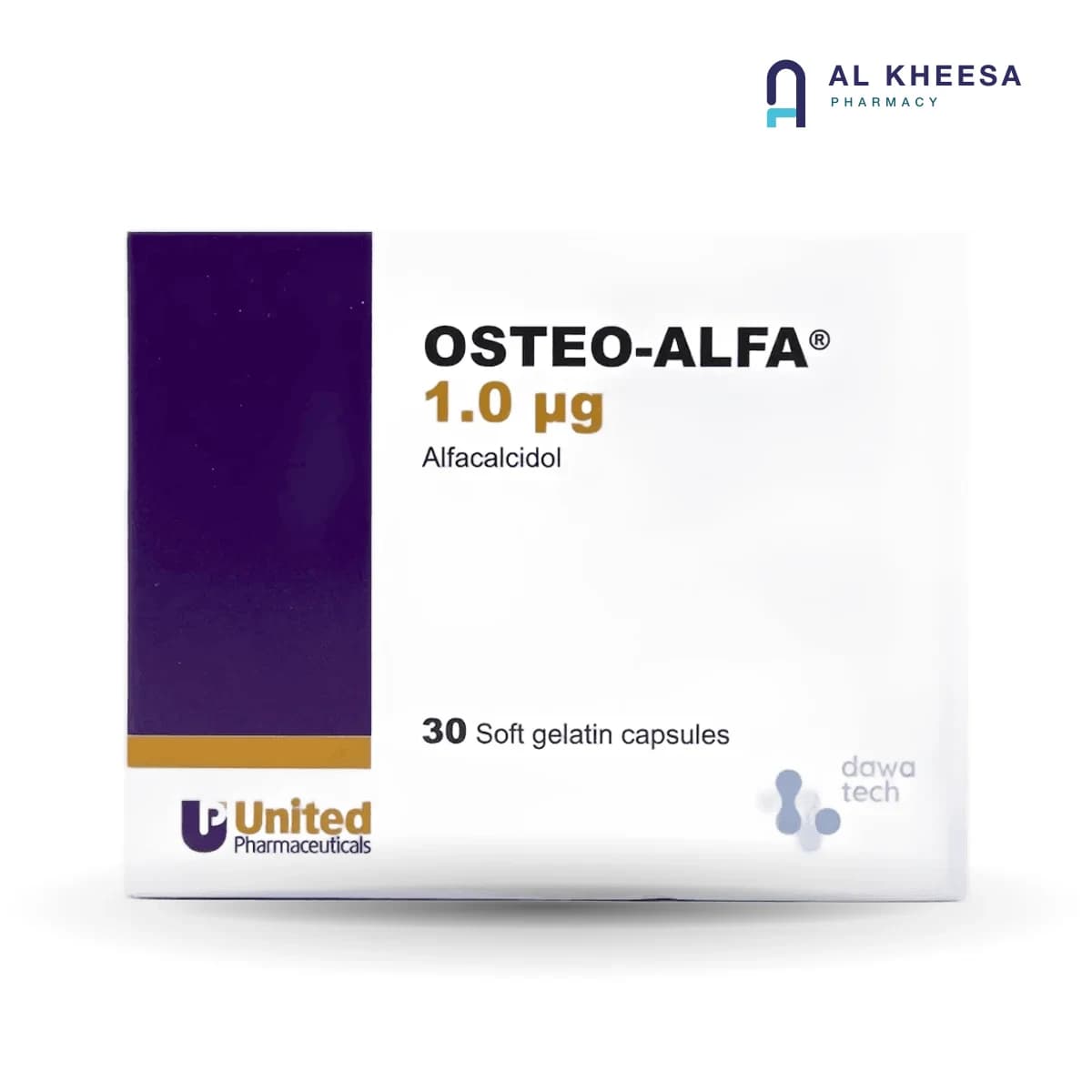 Osteo-Alfa 1mg Capsules – Bone Health Support – 30 Capsules