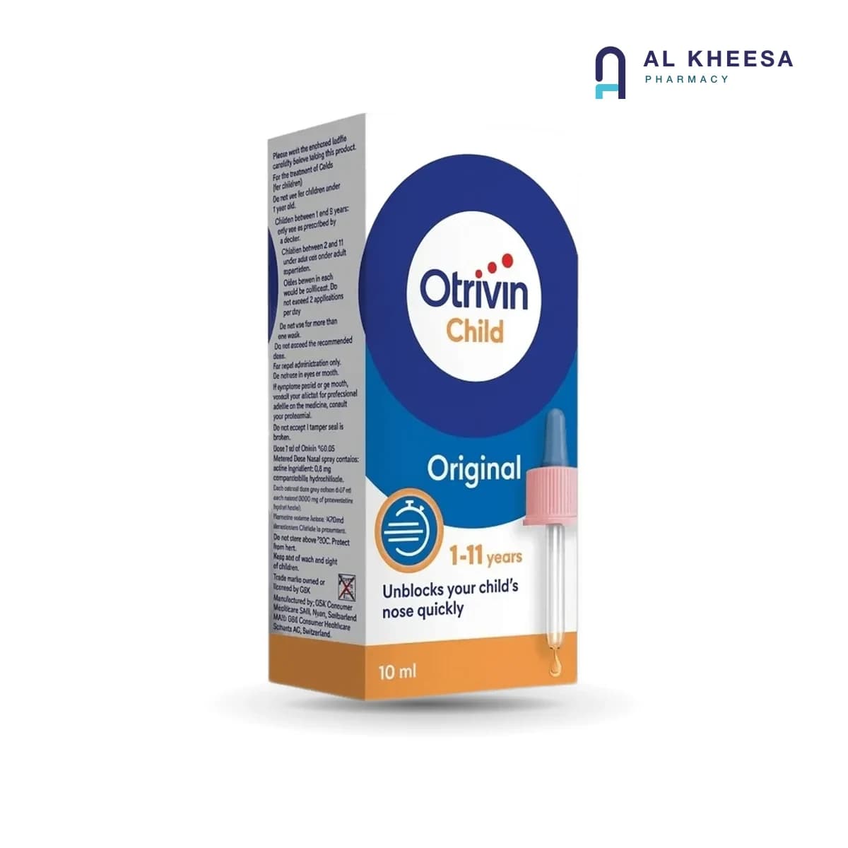 Otrivin  Child 0.05% Nasal Drops – 10 ml | Gentle Pediatric Congestion Relief