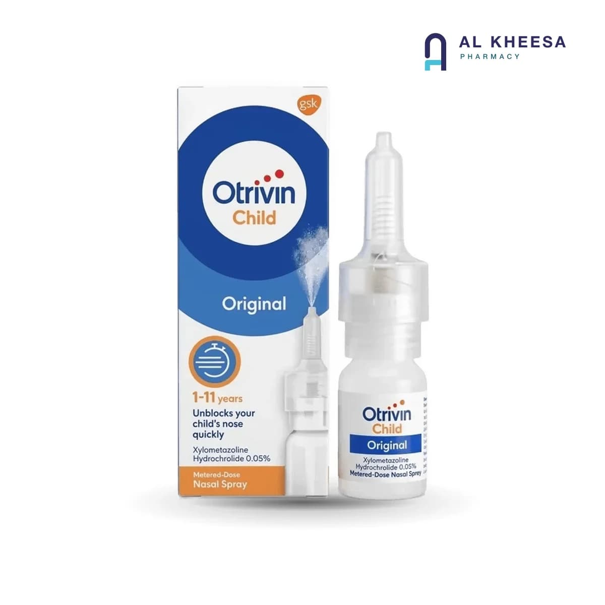 Otrivin  Child 0.05% Nasal Spray – 10 ml | Gentle Congestion Relief for Children