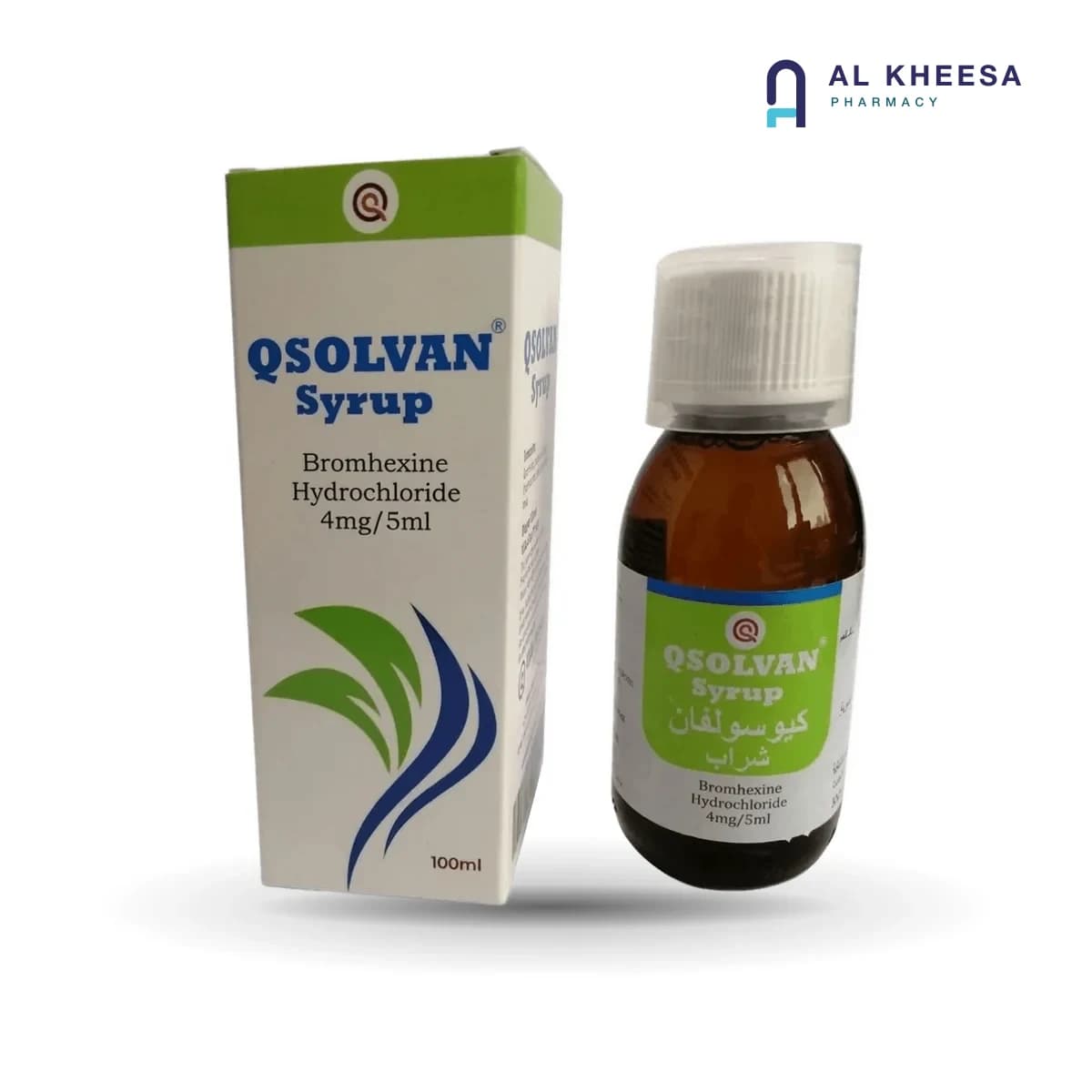 Qsolvan Syrup 100ml – Mucolytic Cough Relief with Bromhexine Hydrochloride