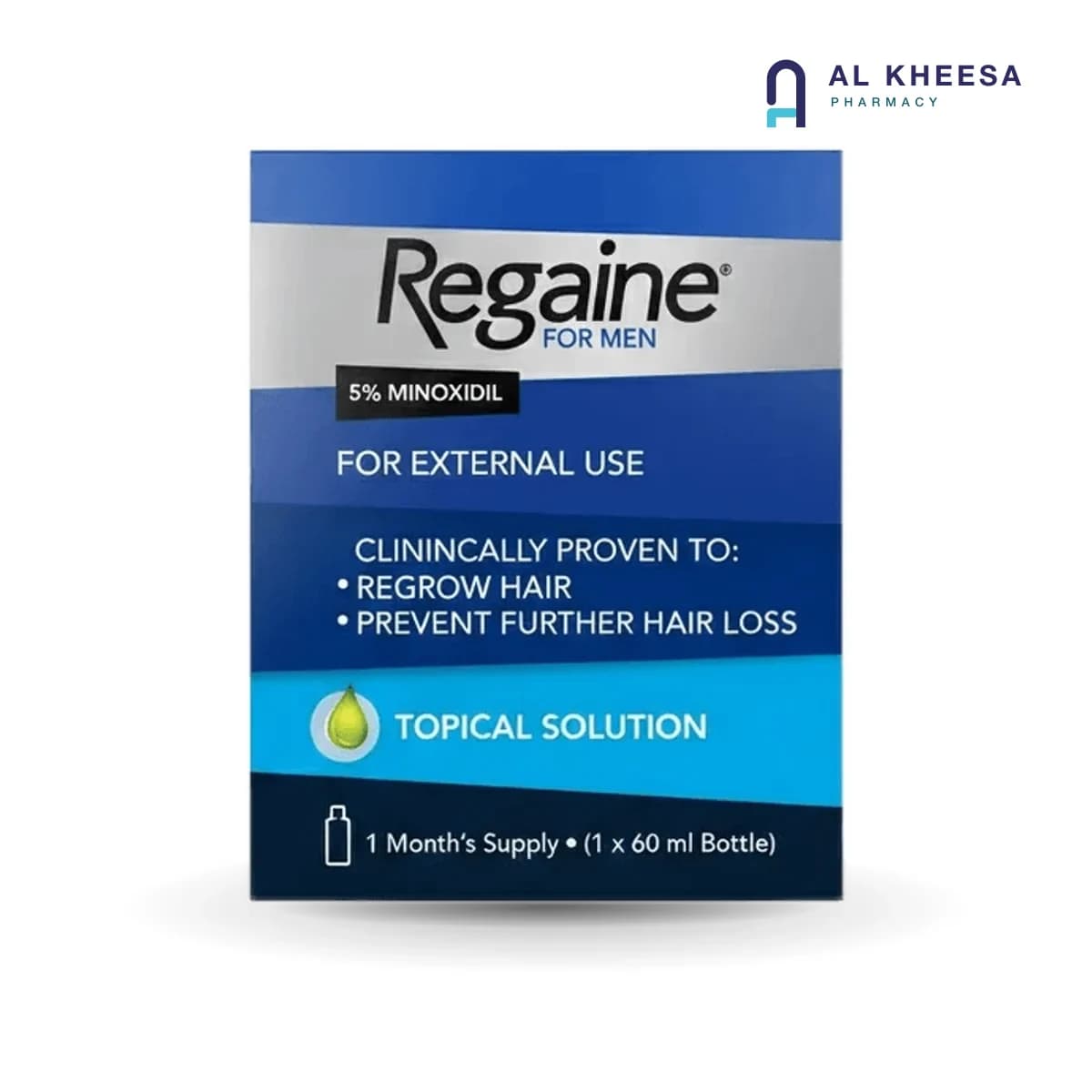 Regaine for Men 5% Minoxidil Topical Solution 60 ml – Hair Regrowth Treatment