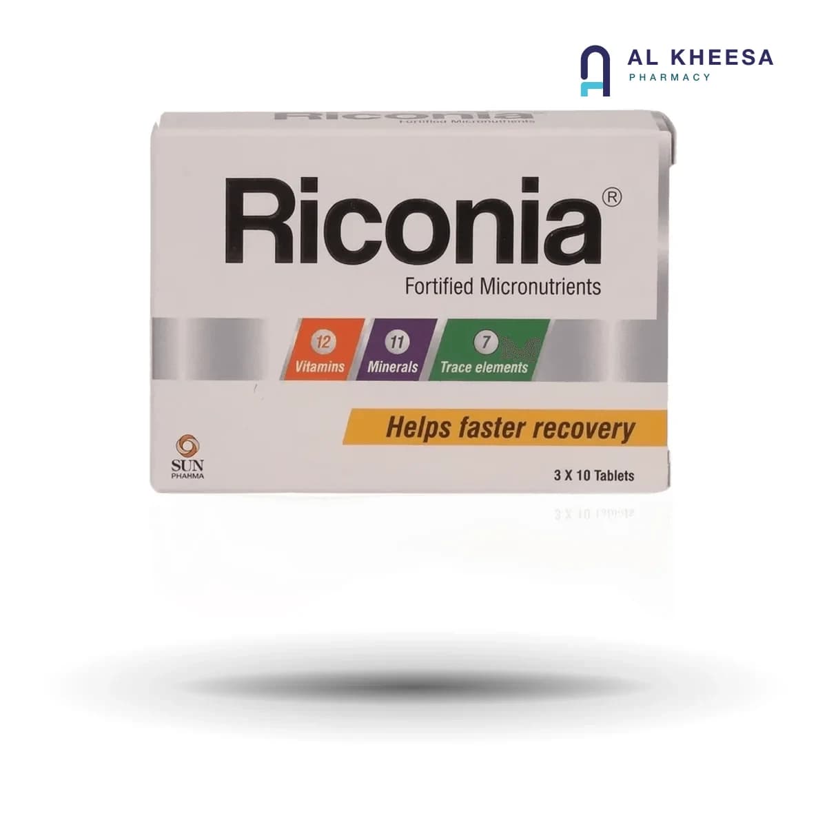 Riconia Tablets – Acid Reducer & Digestive Comfort Support – 30 Tablets