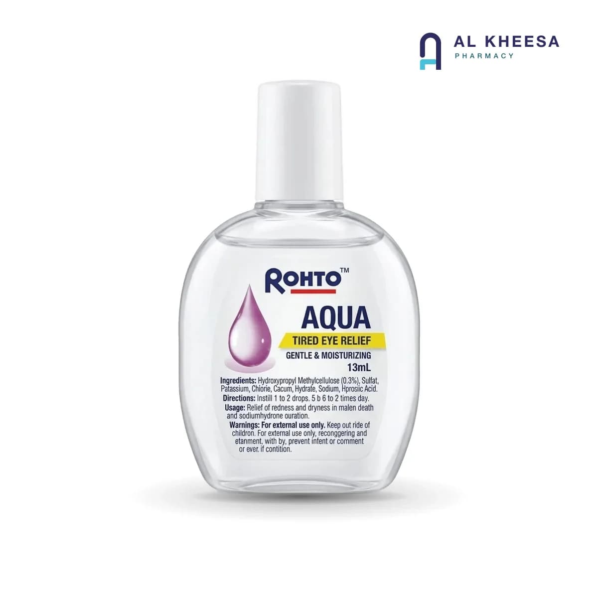 Rohto Aqua Eye Drops 13ml – Cooling & Hydrating Relief for Dry Eyes