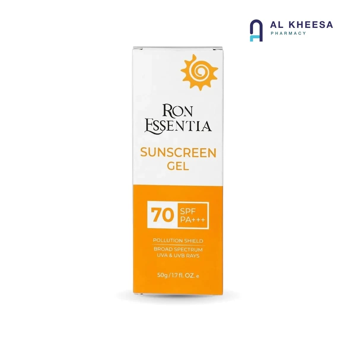 RON Essentia Sunscreen Gel SPF 70 – 50g