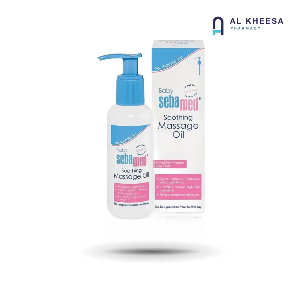 Sebamed Baby Massage Oil with Pump 150ml – Gentle pH 5.5 Nourishing Baby Oil