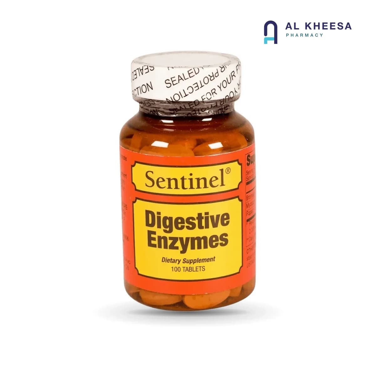 Sentinel Digestive Enzyme Papaya Tablets – 100 Count