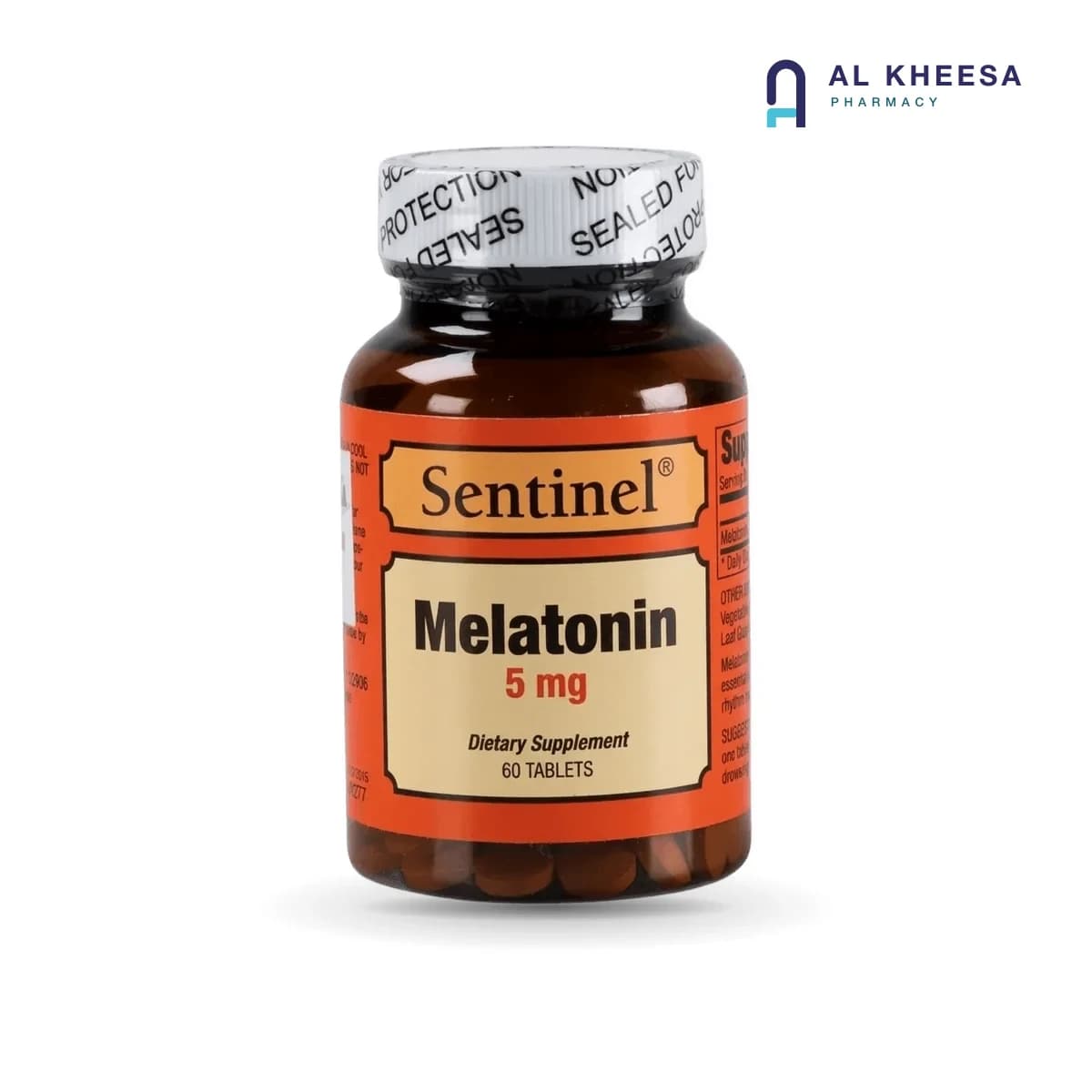 Sentinel Melatonin 5 mg Tablets – Gentle Sleep Support Supplement (60 Tablets)