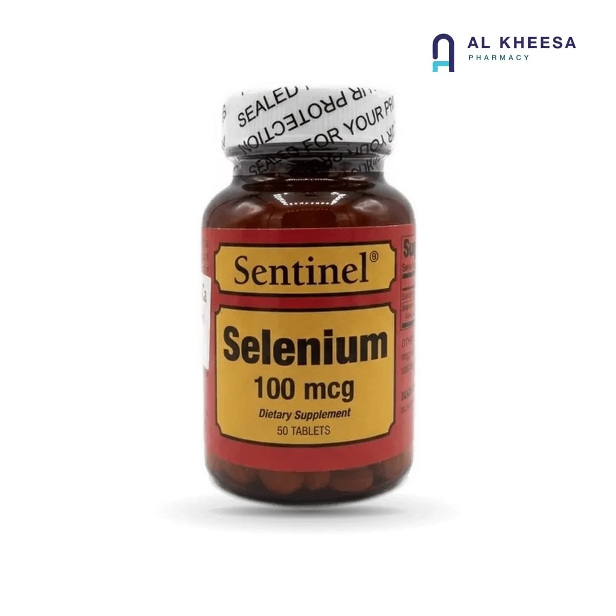 Sentinel Selenium 100 mcg Tablets – 50 Count | Antioxidant & Immune Support