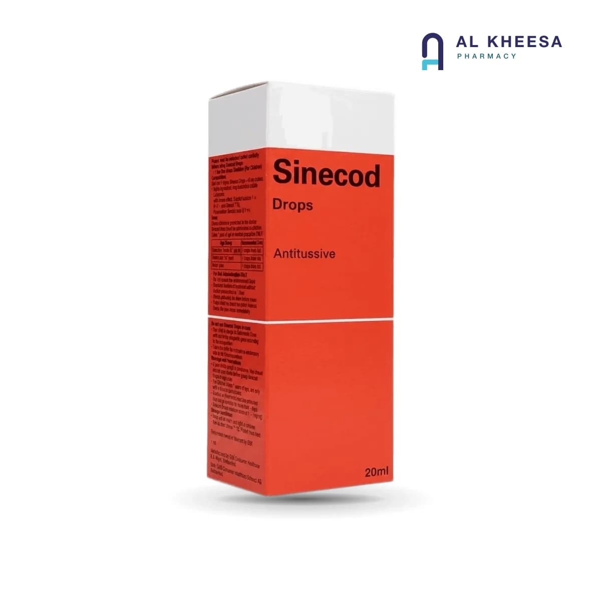 Sinecod Cough Syrup 200 ml – Butamirate-Based Non-Drowsy Dry Cough Relief