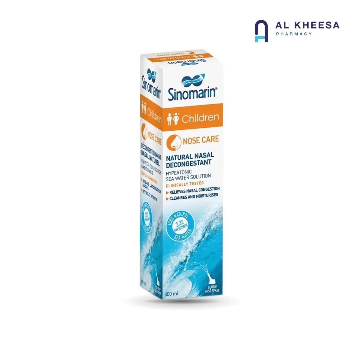 Sinomarin Children Nasal Spray 100ml – Gentle Isotonic Sea Water Spray for Kids