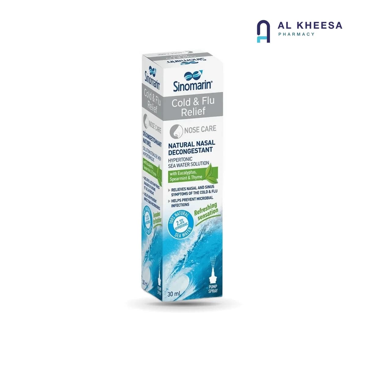 Sinomarin  Cold & Flu Relief Nasal Spray – 30 ml | Fast Congestion Relief