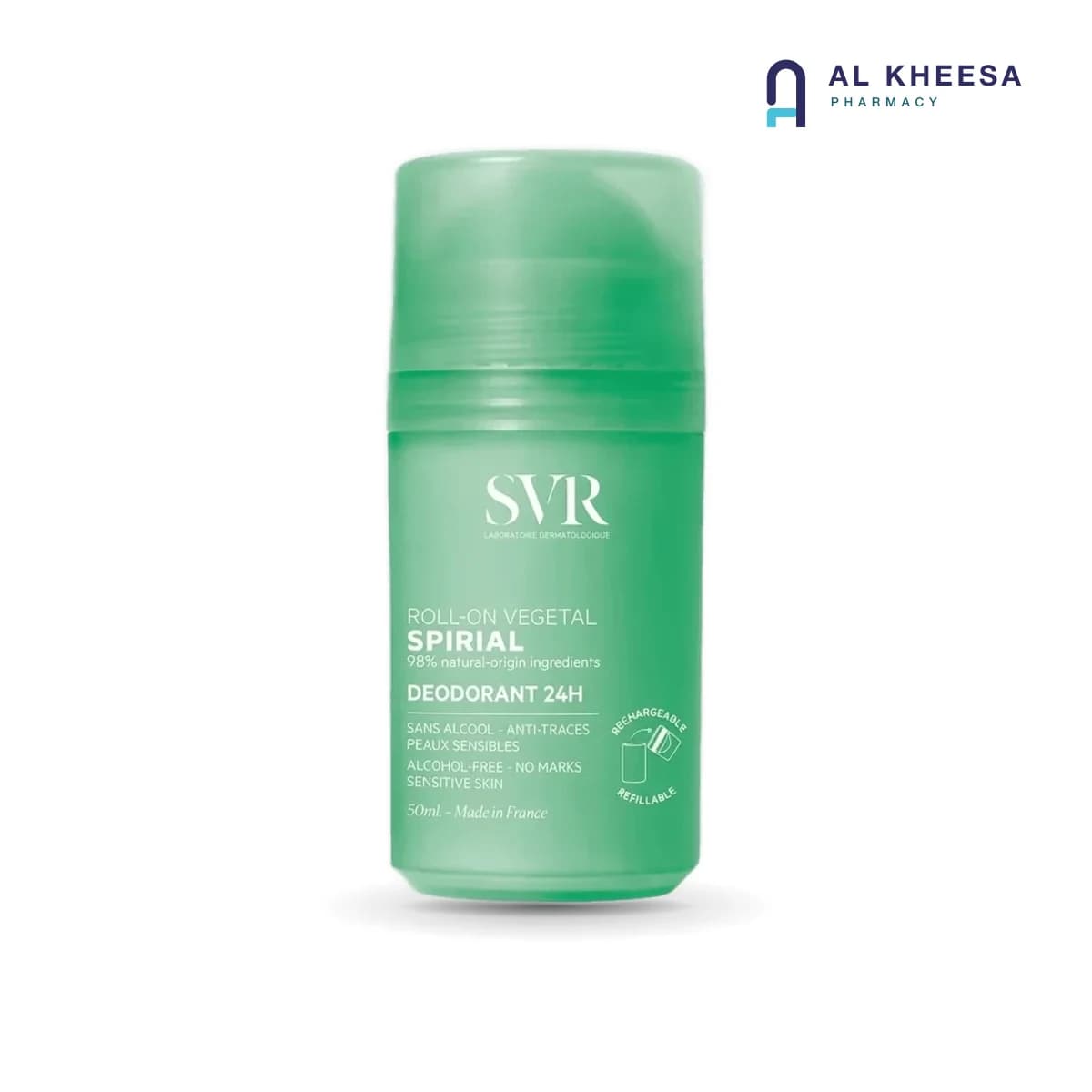 SVR Spirial Roll-On 50ml – Anti-Perspirant Deodorant for Sensitive Skin