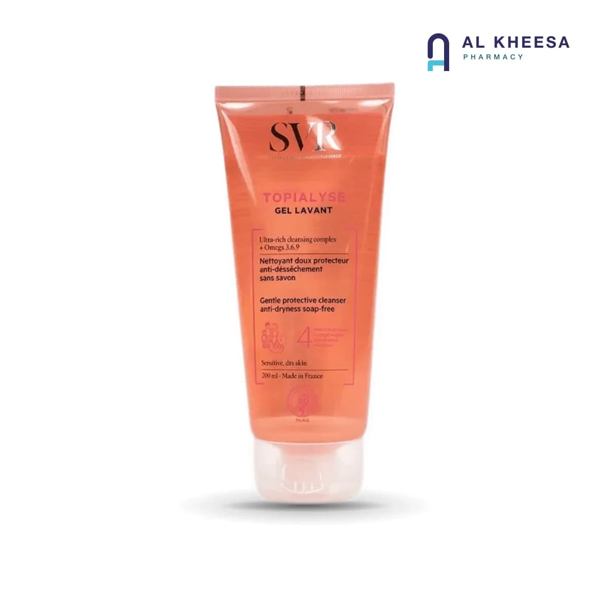 SVR Topilyse Gel 200ml – Gentle Cleansing Gel for Oily & Sensitive Skin