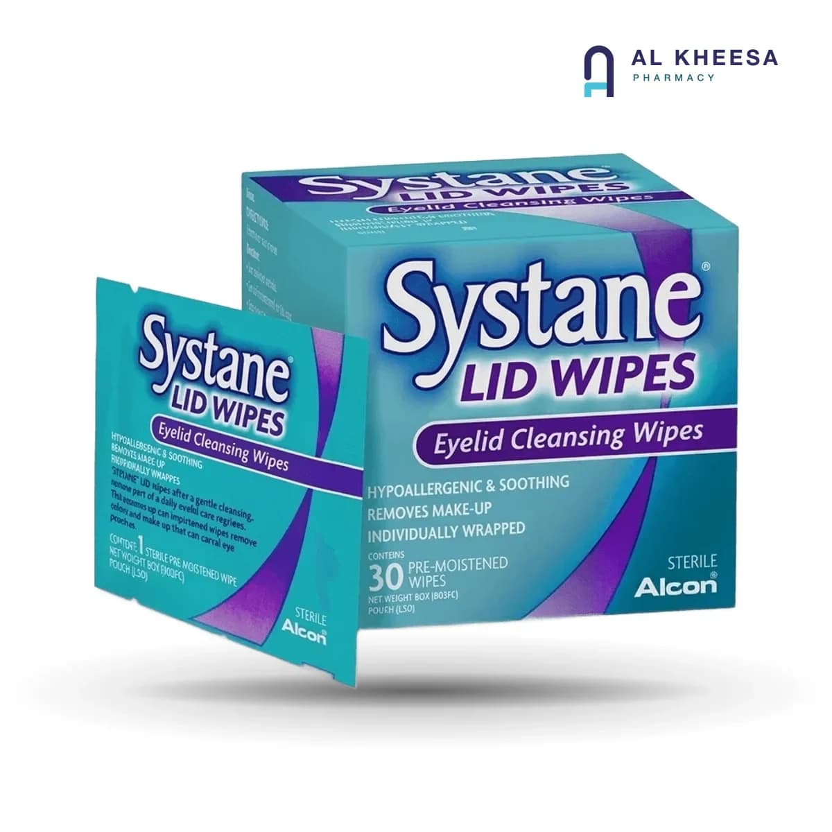Systane Lid Wipes 30’s – Sterile Eyelid Cleansing Wipes for Daily Eye Hygiene