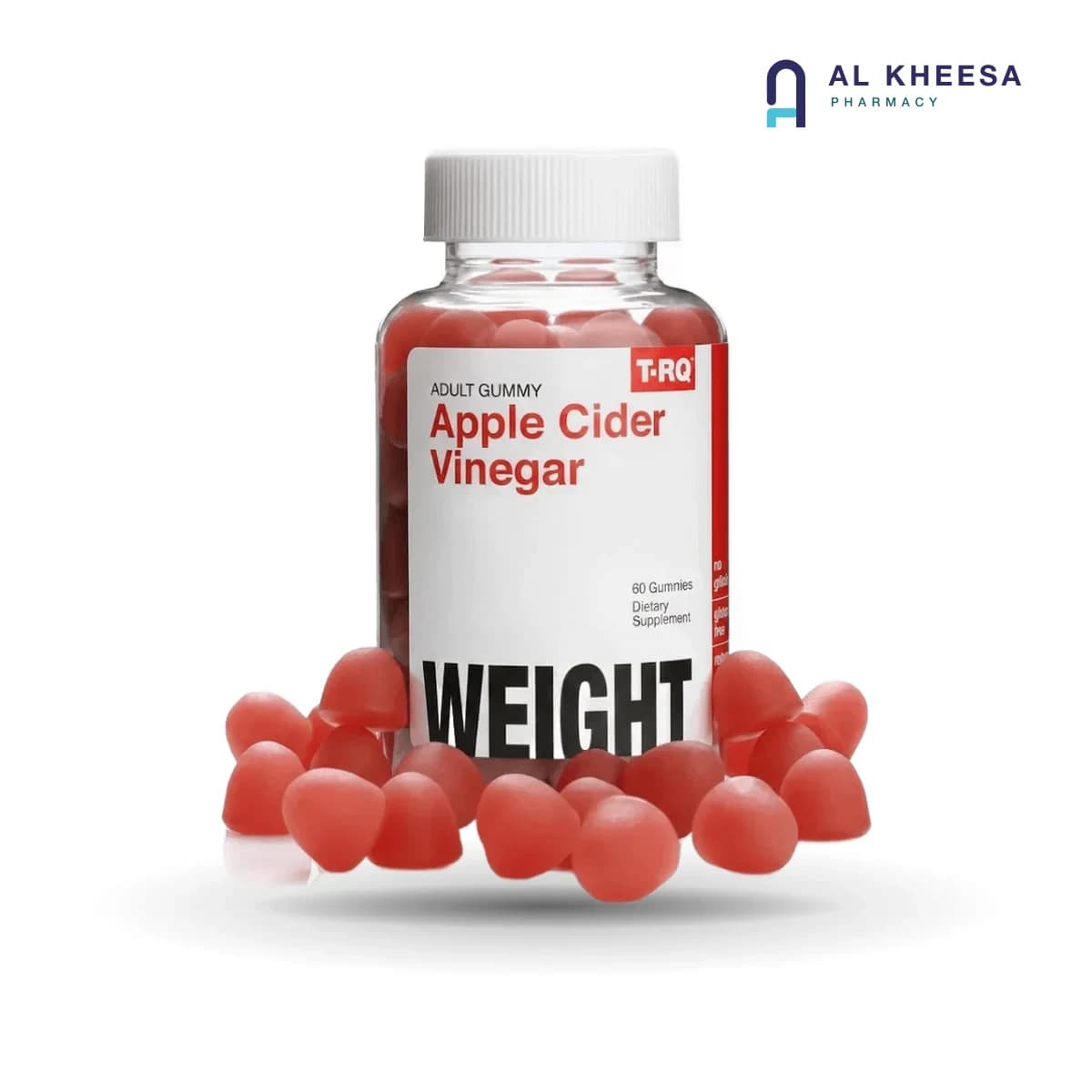 TRQ Apple Cider Vinegar Gummies 60’s – Digestive & Wellness Support Supplement