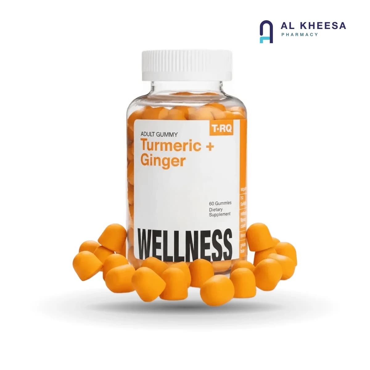TRQ Turmeric + Ginger Gummies 60’s – Natural Joint & Immunity Support