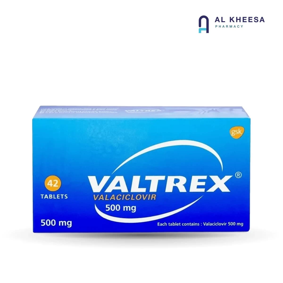 Valtrex 500mg Tablets – Antiviral Medication 42 Tablets
