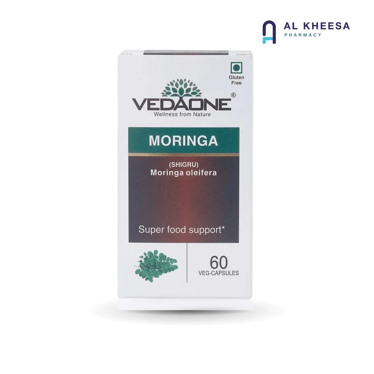 VedaOne Moringa Capsules – Natural Moringa Leaf Supplement, 60 Capsules