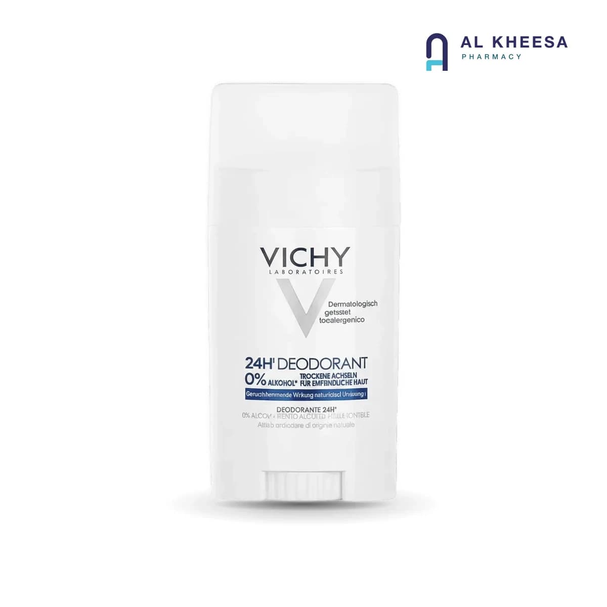 Vichy Deo Stick Unscented – Sensitive Underarm Care, 40ml