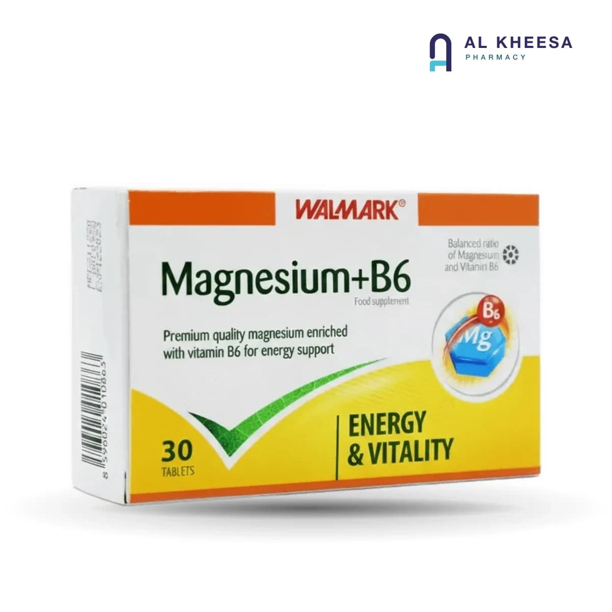 Walmark Magnesium + Vitamin B6 Tablets – 30 Tablets
