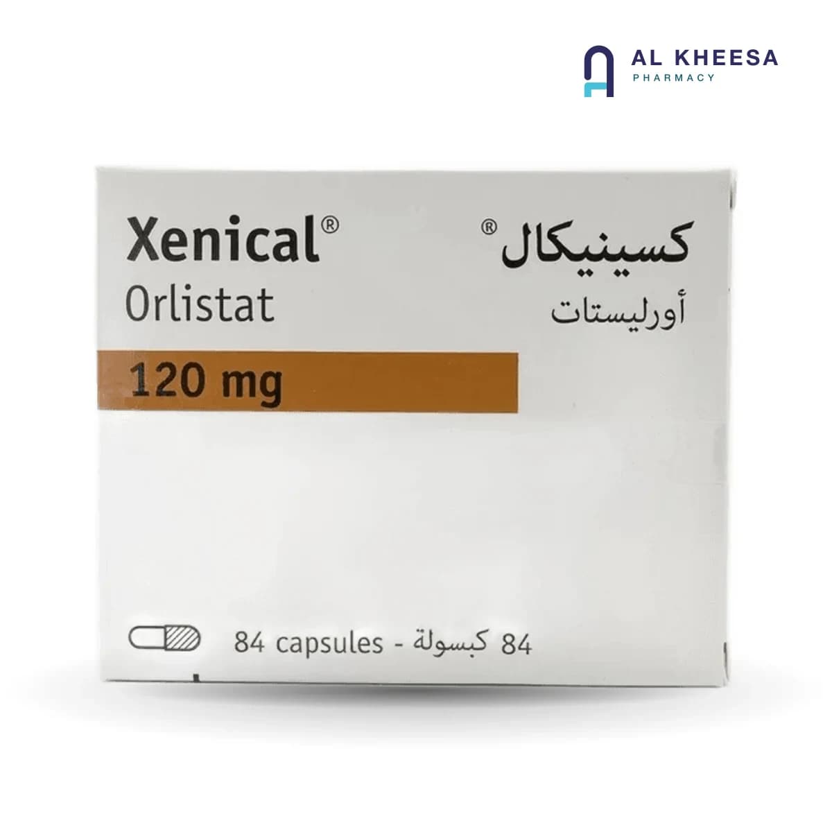Xenical 120 mg Capsules – 84 Count Pack