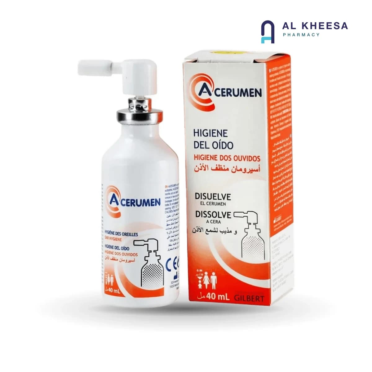 A-Cerumen Ear Hygiene Spray 40ml – Gentle Ear Wax Softening & Cleaning Solution