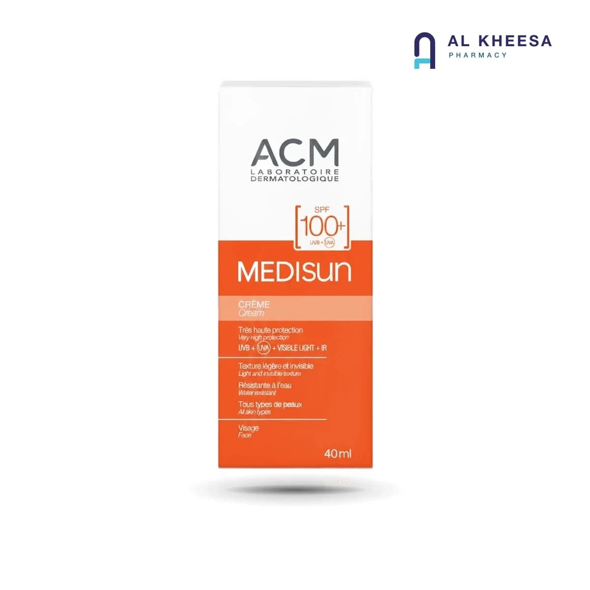 ACM Medisun Medisun Cream SPF100+ – 40ml Maximum Sun Protection & Sensitive Skin Care