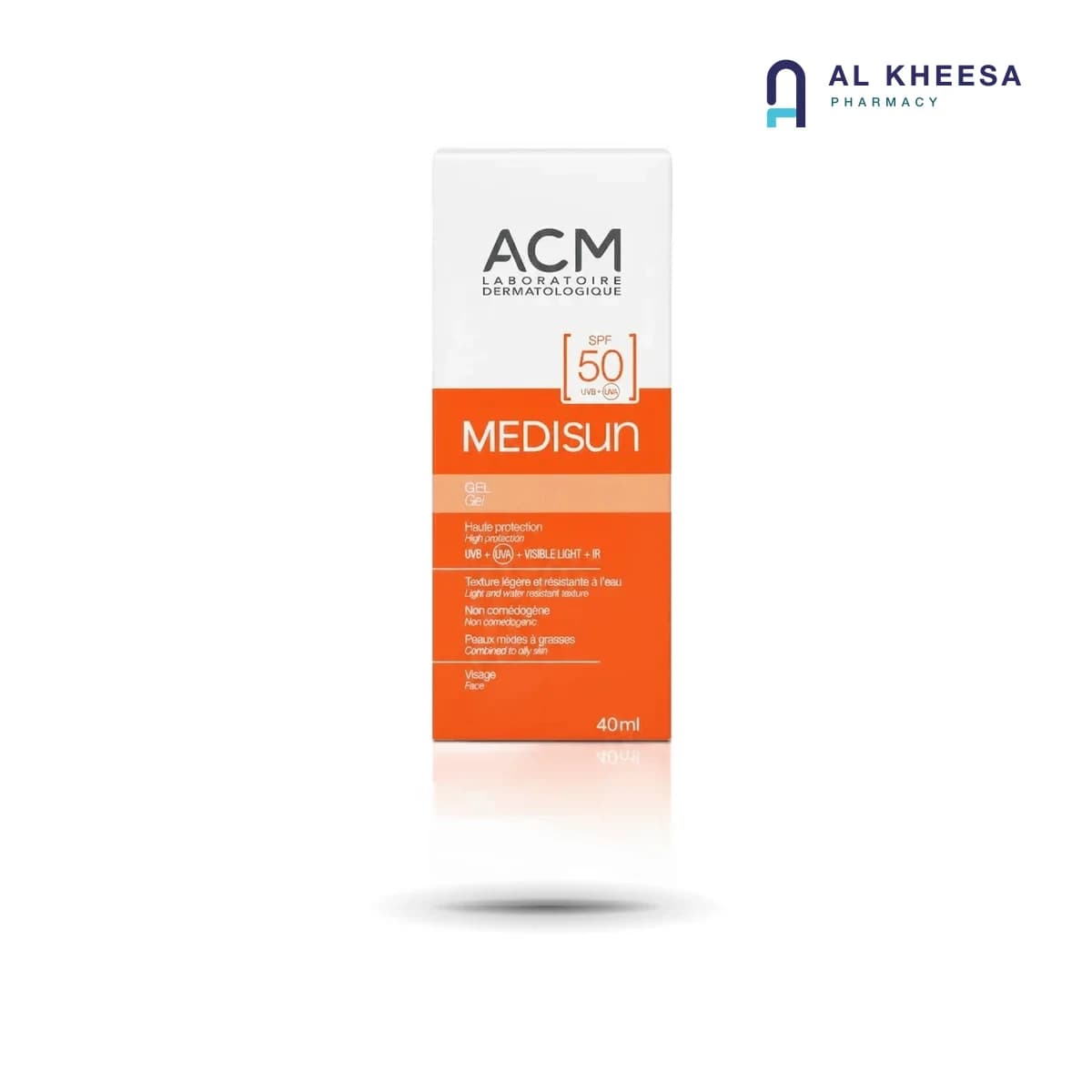 ACM Medisun Medisun Gel SPF50 – 40ml Lightweight Sun Protection for Sensitive Skin