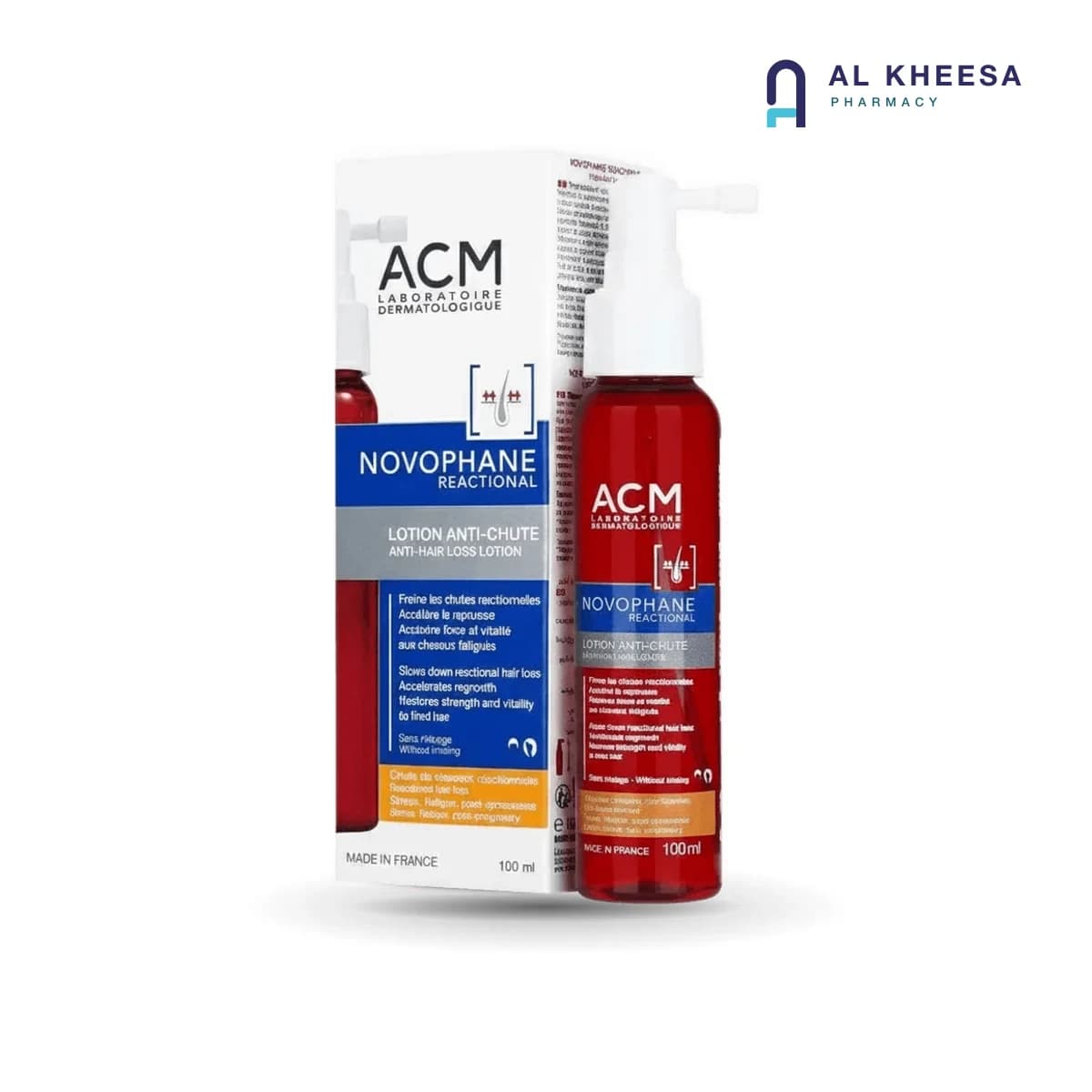 ACM Novophane Novophane Reactional Lotion – 100ml Scalp Soothing & Hair Strengthening Treatment