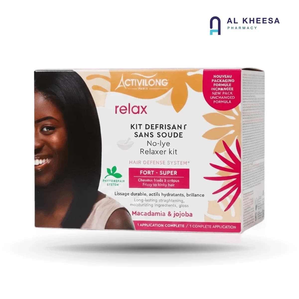 Activilong Actigloss Nourish No-Lye Relaxer Kit Super Fort – Macadamia & Jojoba Oils