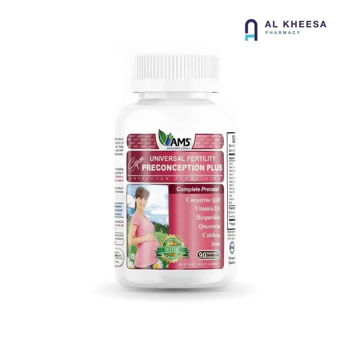 America Medica Science Prenatal Preconception Plus Multivitamin Capsules – 90 Capsules