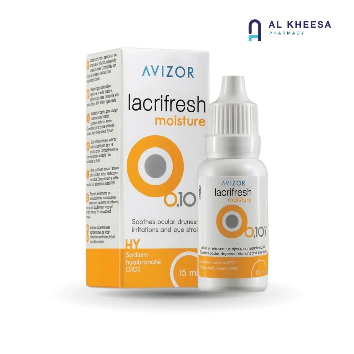 Avizor Lacrifresh Moisture Eye Drops 15ml – Preservative-Free Lubricating Solution