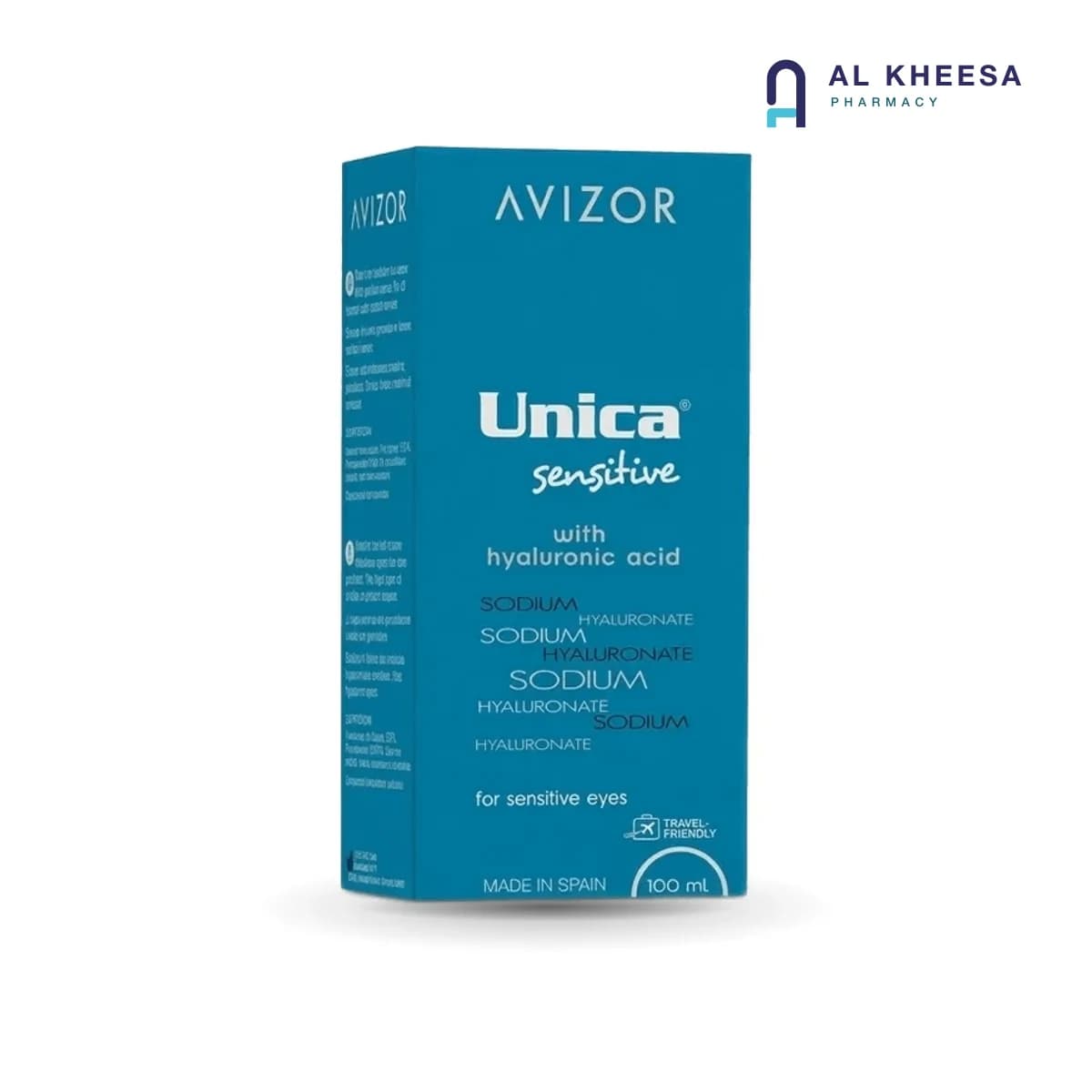 Avizor Unica Sensitive Multi-Purpose Contact Lens Solution – 100 mL Gentle Formula