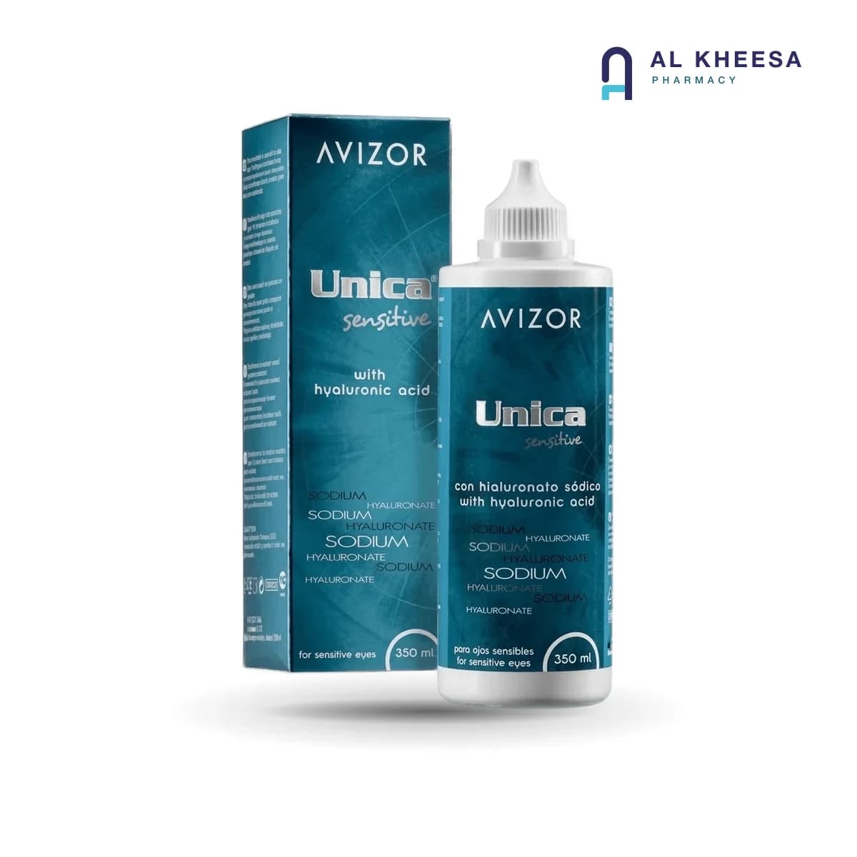 Avizor Unica Sensitive Multi-Purpose Contact Lens Solution – 350 mL Gentle Formula