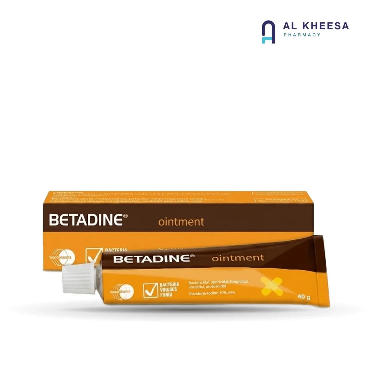 Betadine Antiseptic Ointment 40 g – Povidone-Iodine Infection Protection for Minor Cuts & Wounds