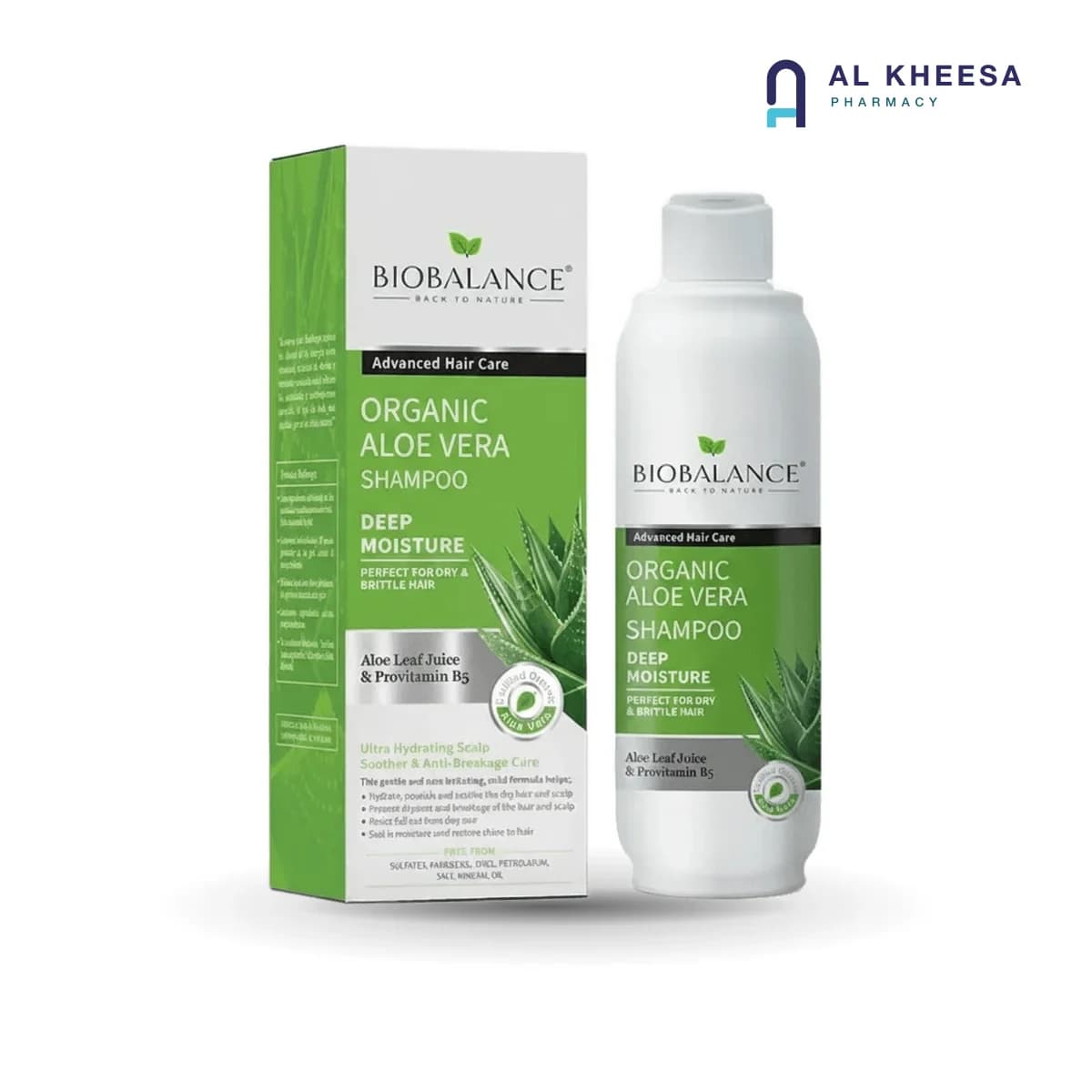 Biobalance Organic Aloe Vera Shampoo 330ml – Hydrating & Soothing Daily Care for All Hair Types