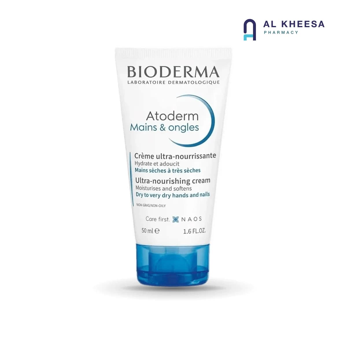 Bioderma Atoderm Hand & Nail Cream 50 ml – Nourishing Care for Dry Hands and Fragile Nails