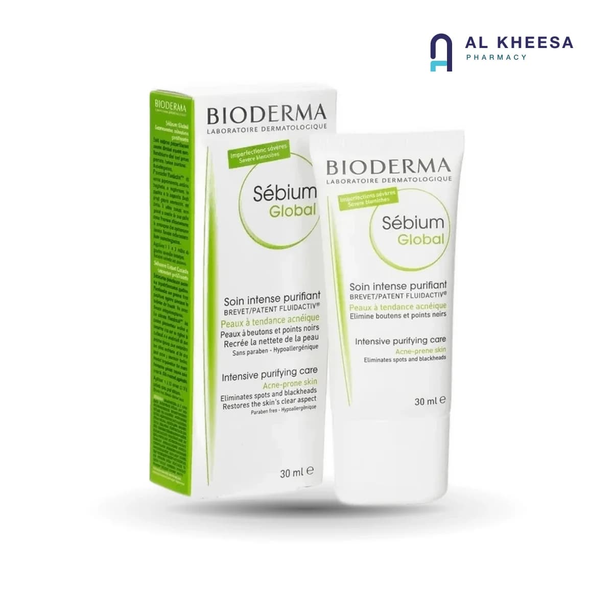 Bioderma Sébium Global Purifying Care 30 ml – Intensive Treatment for Acne-Prone Skin