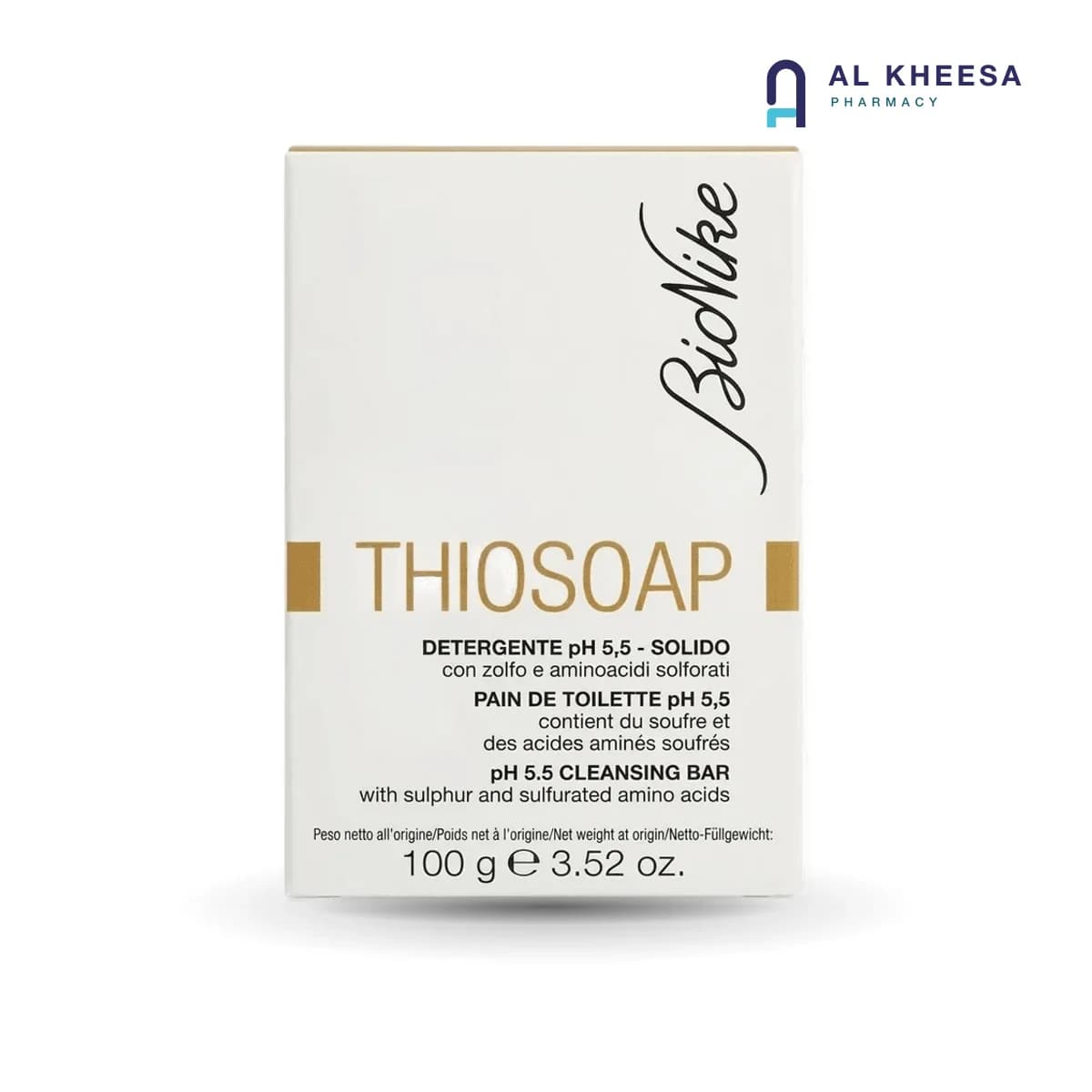 Bionike Thiosoap – Therapeutic Cleansing Bar for Sensitive & Problematic Skin – 100 g