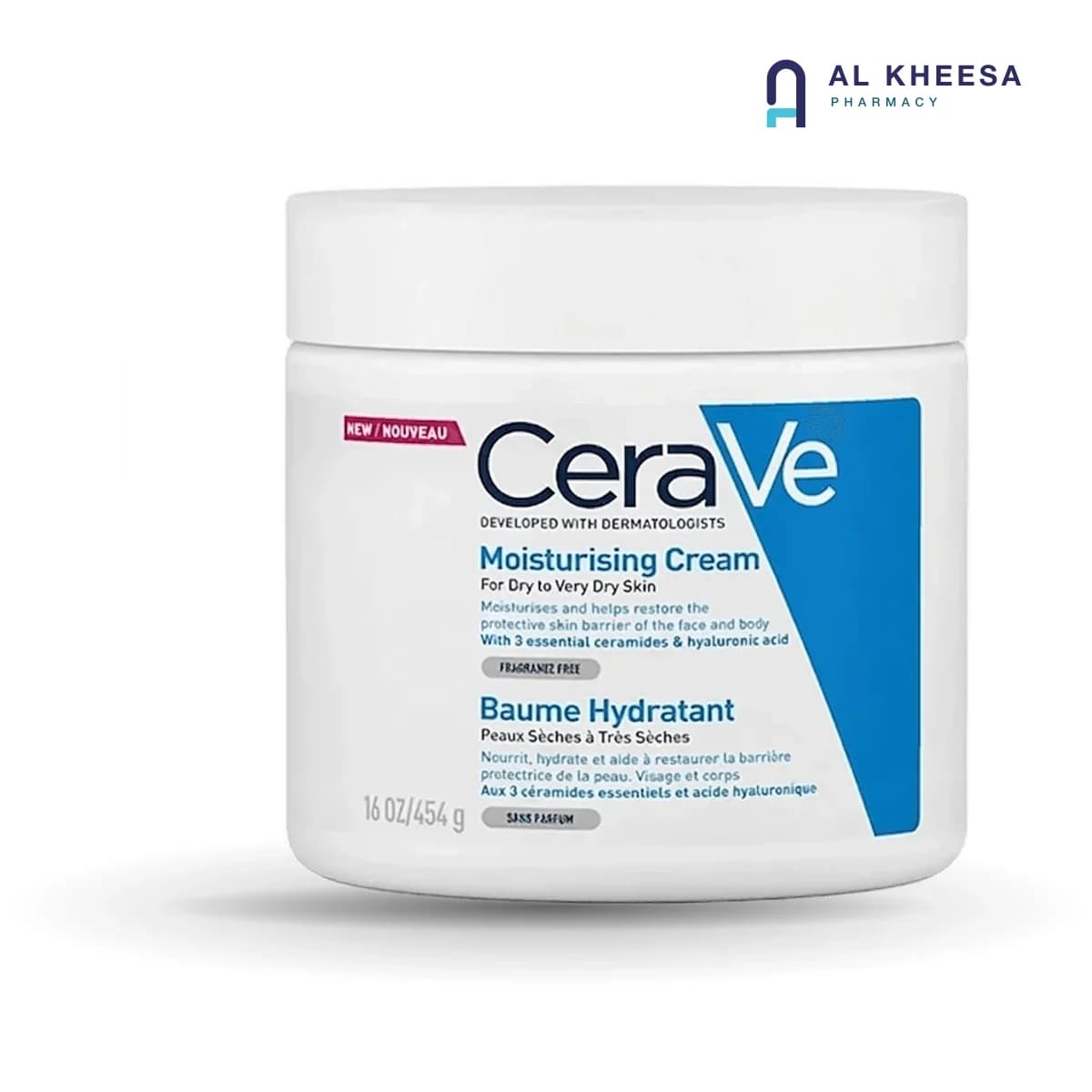 CeraVe Moisturising Cream for Dry to Very Dry Skin – Face & Body Hydrating Cream – 454g