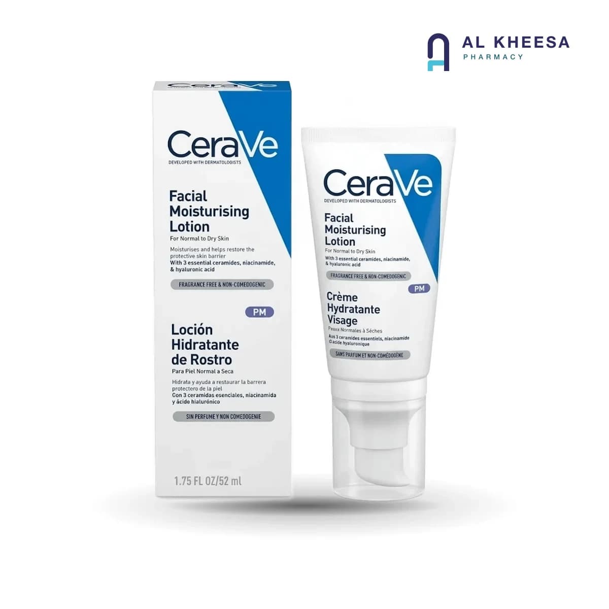 CeraVe PM Facial Moisturizing Lotion – Night Hydrating Face Moisturizer for All Skin Types – 52ml