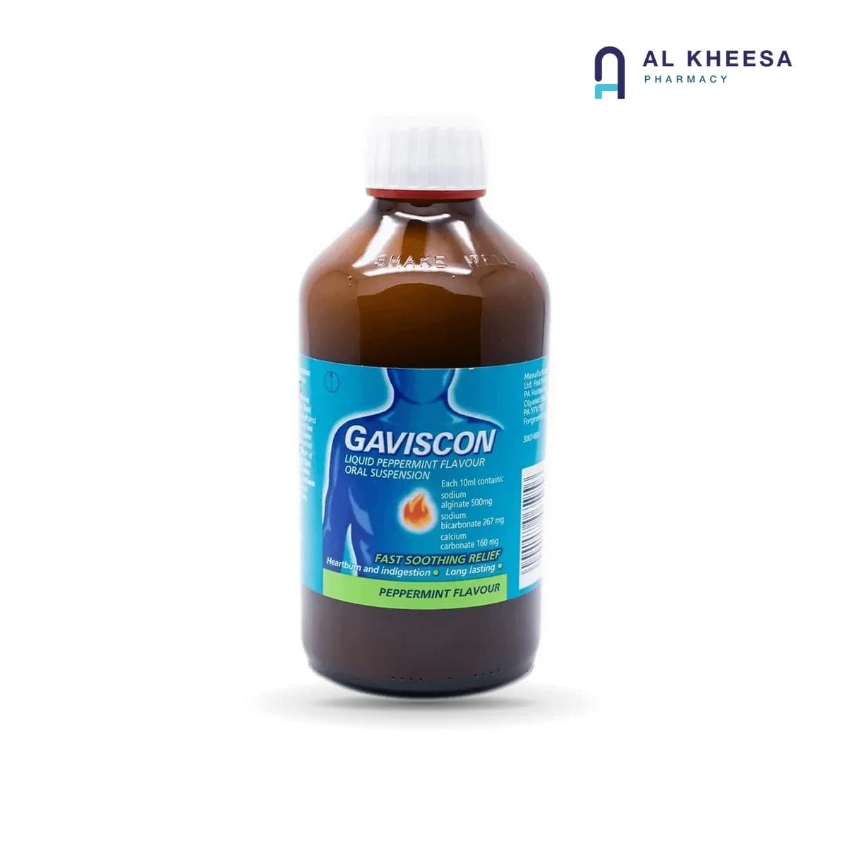 Gaviscon Peppermint Liquid 600 ml – Fast-Acting Heartburn & Indigestion Relief