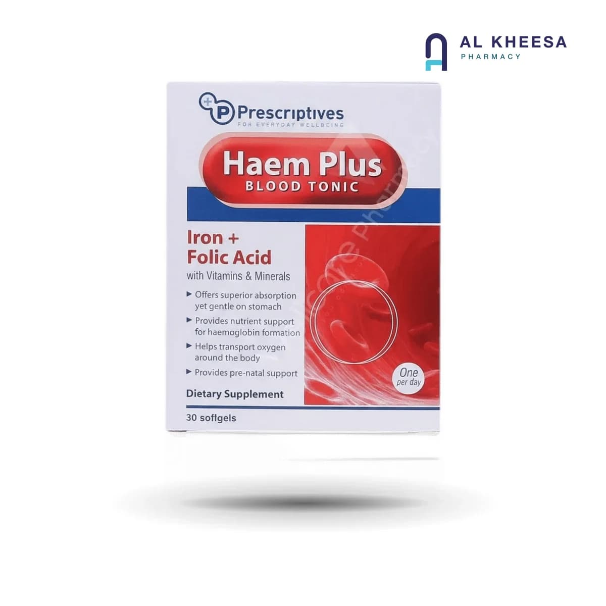 Haem Plus Capsules – Iron and Multinutrient Supplement for Healthy Blood & Hemoglobin (30 Capsules)