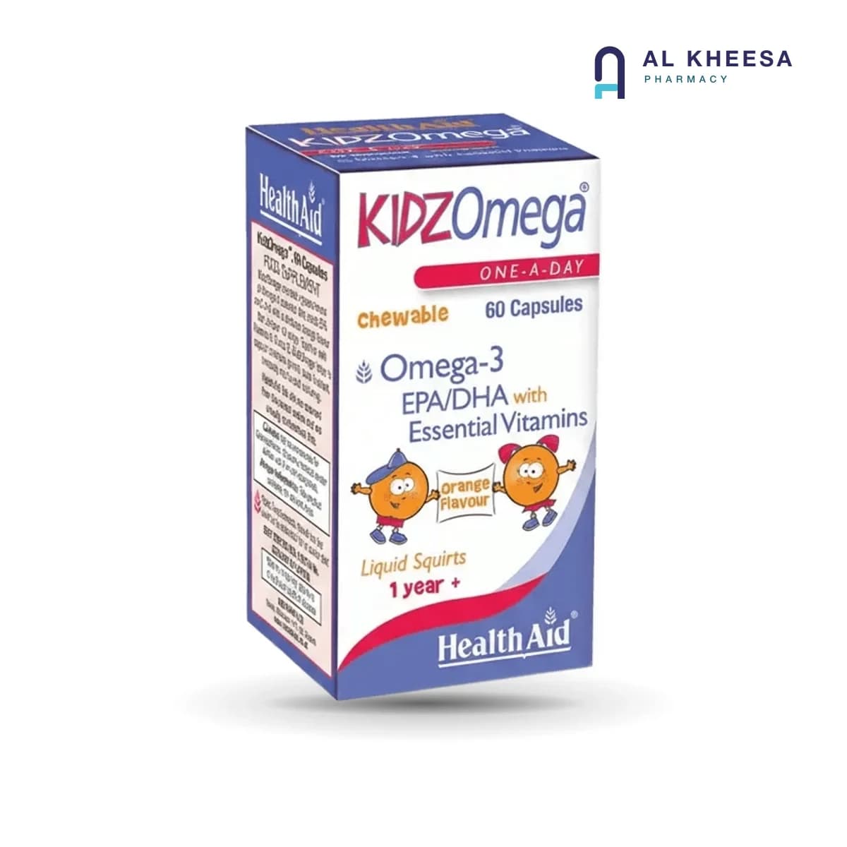 Health Aid Kidz Omega Chewable Capsules – Omega-3 Nutritional Supplement for Children (60 Capsules)