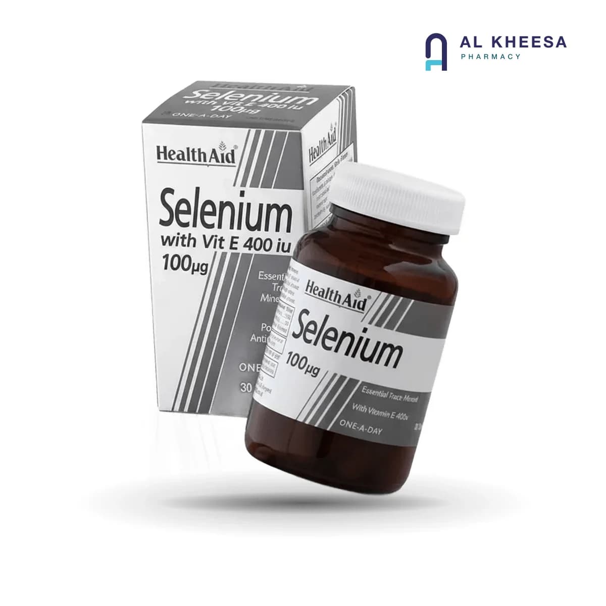 Health Aid Selenium with Vitamin E 400 IU Capsules – Antioxidant Nutritional Supplement (30 Capsules)