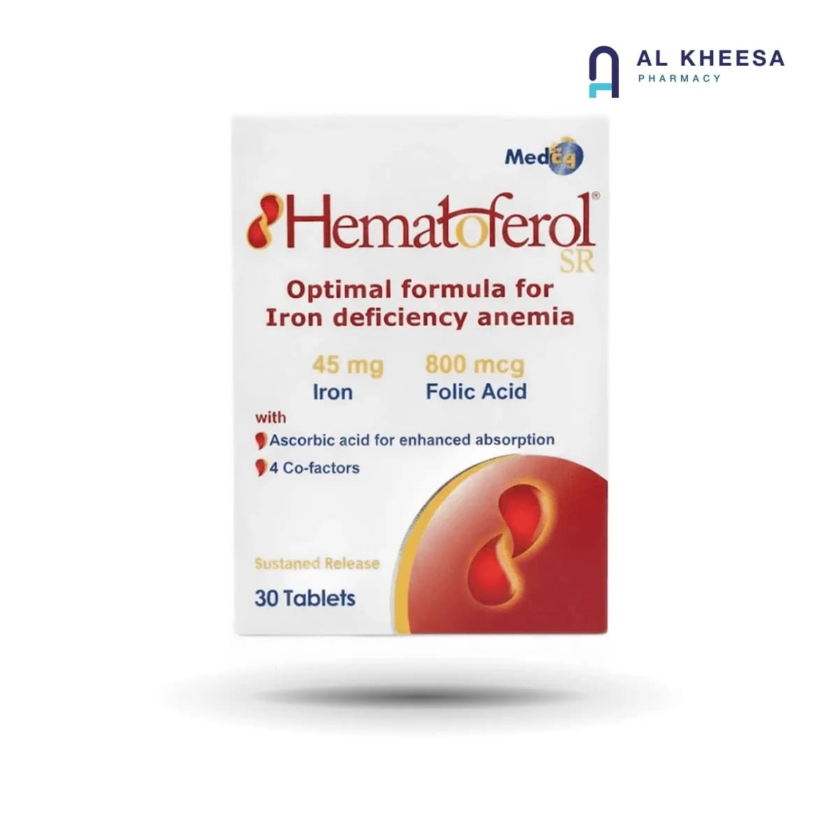 Hematoferron SR Tablets – Sustained-Release Iron Supplement for Healthy Blood & Hemoglobin (30 Tablets)