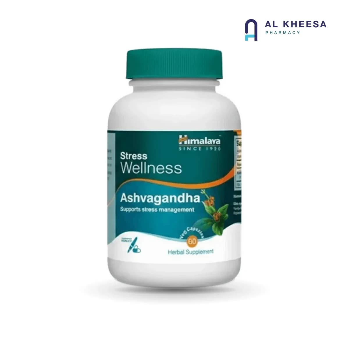 Himalaya Ashwagandha 250 mg Capsules – Natural Stress Support Supplement (60 Capsules)