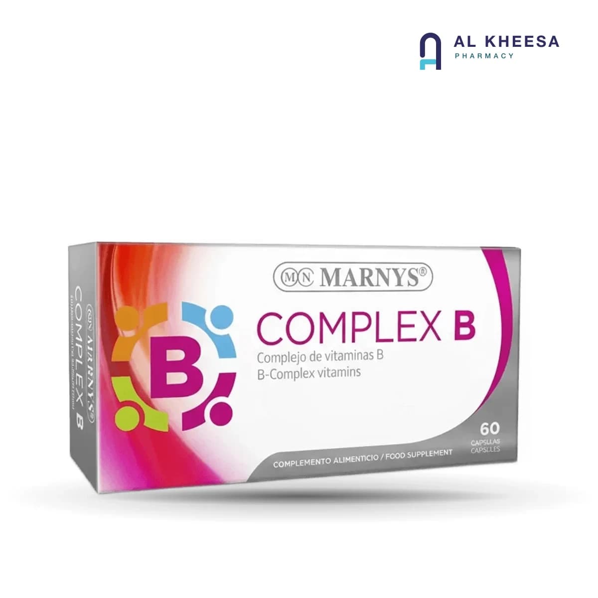 Marnys Vitamin B Complex Capsules – 60 Capsules for Energy & Nervous System Support