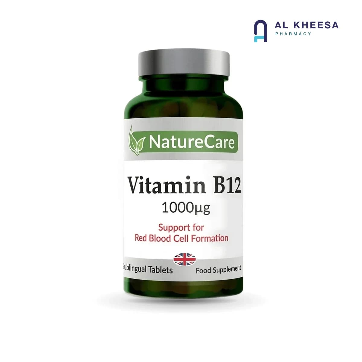 Nature Care Vitamin B12 1000 mcg Sublingual Tablets – 60 Count | Energy & Nervous System Support