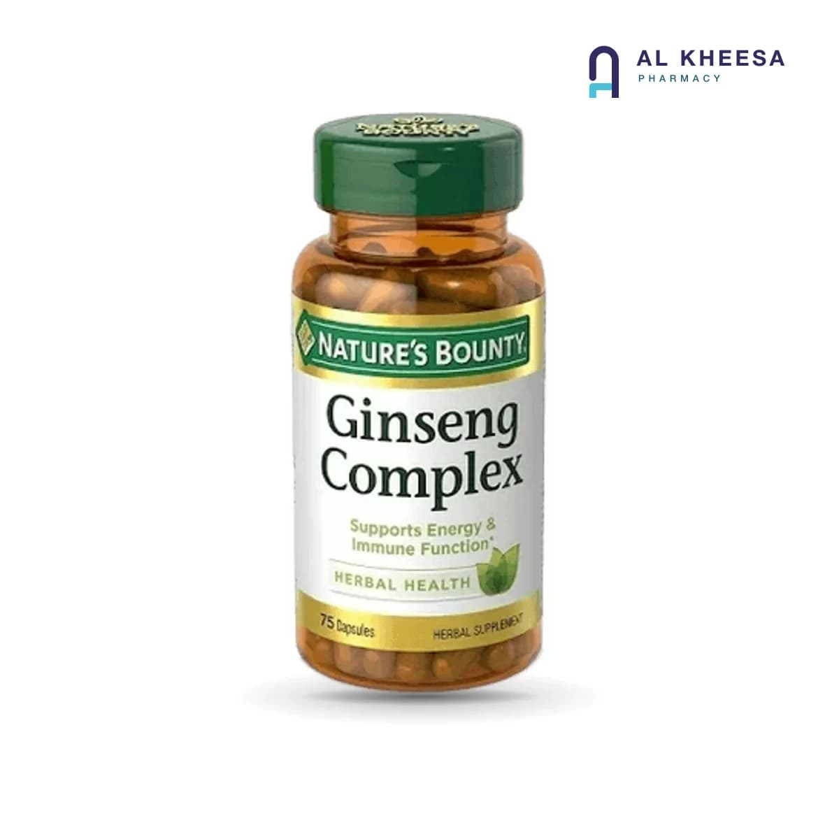 Natures Bounty Ginseng Complex with Royal Jelly Capsules – Energy & Vitality Support – 75 Capsules